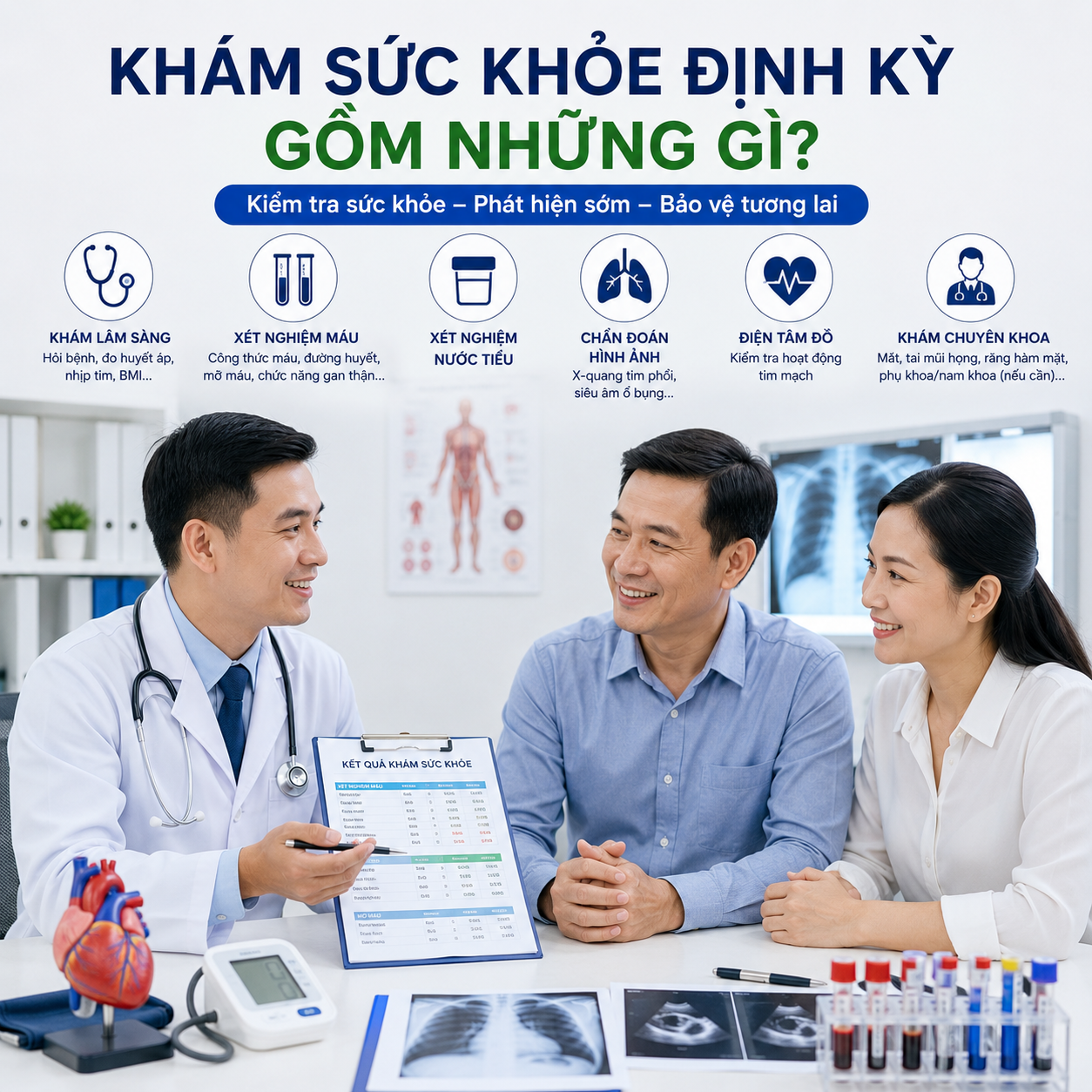 Khám sức khỏe định kỳ gồm những gì? Hướng dẫn chi tiết từ A-Z